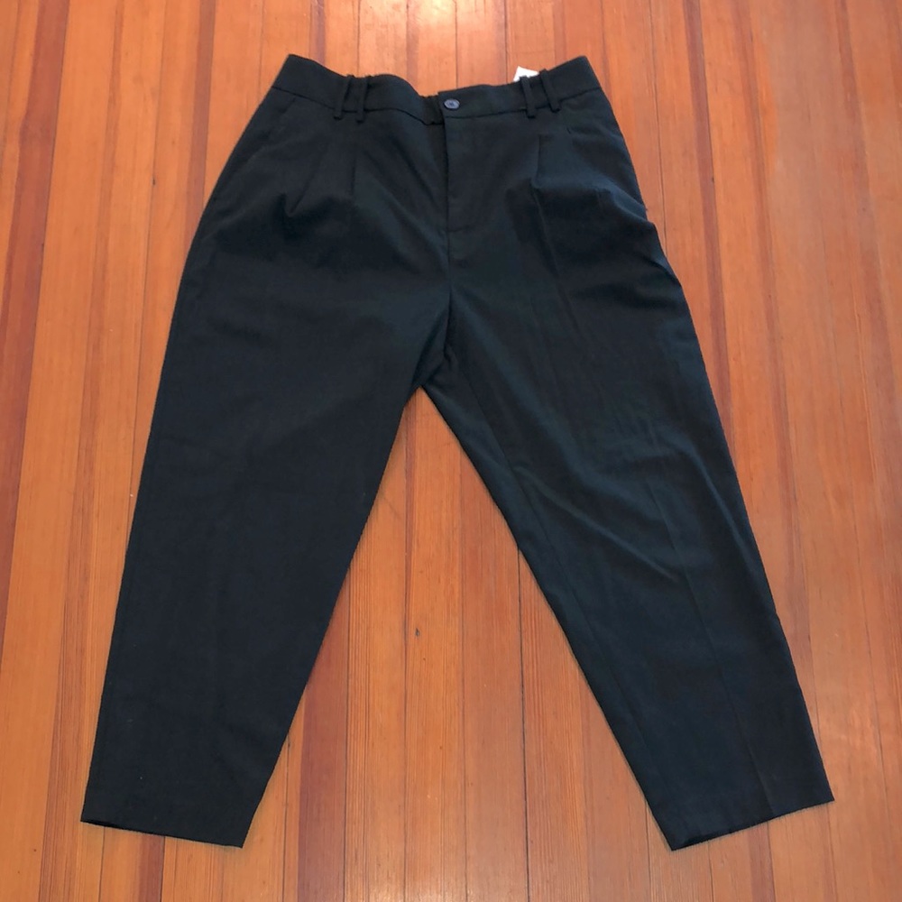 XL Zara casual pant in dark green